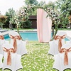 image:imageVEVOR Chair Covers Polyester Spandex Chair Cover Stretch Slipcovers for Wedding Party Dining Banquet FlatFront Chair Covers Whitea 53PCSWhite