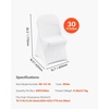 image:imageVEVOR Chair Covers Polyester Spandex Chair Cover Stretch Slipcovers for Wedding Party Dining Banquet FlatFront Chair Covers Whitea 53PCSWhite