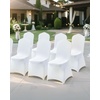 image:imageVEVOR Chair Covers Polyester Spandex Chair Cover Stretch Slipcovers for Wedding Party Dining Banquet FlatFront Chair Covers Whitea 53PCSWhitea