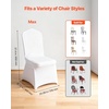 image:imageVEVOR Chair Covers Polyester Spandex Chair Cover Stretch Slipcovers for Wedding Party Dining Banquet FlatFront Chair Covers Whitea 53PCSWhitea