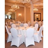 image:imageVEVOR Chair Covers Polyester Spandex Chair Cover Stretch Slipcovers for Wedding Party Dining Banquet FlatFront Chair Covers Whitea 53PCSWhitea