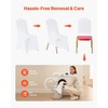 image:imageVEVOR Chair Covers Polyester Spandex Chair Cover Stretch Slipcovers for Wedding Party Dining Banquet FlatFront Chair Covers Whitea 53PCSWhitea