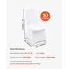 image:imageVEVOR Chair Covers Polyester Spandex Chair Cover Stretch Slipcovers for Wedding Party Dining Banquet FlatFront Chair Covers Whitea 53PCSWhitea