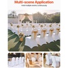 image:imageVEVOR Chair Covers Polyester Spandex Chair Cover Stretch Slipcovers for Wedding Party Dining Banquet FlatFront Chair Covers Whitea 53PCSWhitea
