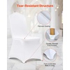 image:imageVEVOR Chair Covers Polyester Spandex Chair Cover Stretch Slipcovers for Wedding Party Dining Banquet FlatFront Chair Covers Whitea 53PCSWhitea
