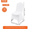image:imageVEVOR Chair Covers Polyester Spandex Chair Cover Stretch Slipcovers for Wedding Party Dining Banquet FlatFront Chair Covers Whitea 53PCSWhitea
