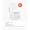 image:imageVEVOR Chair Covers Polyester Spandex Chair Cover Stretch Slipcovers for Wedding Party Dining Banquet FlatFront Chair Covers Whitea 53PCSWhitea