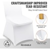 image:imageVEVOR Chair Covers Polyester Spandex Chair Cover Stretch Slipcovers for Wedding Party Dining Banquet FlatFront Chair Covers Whitea 53PCSWhitea
