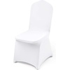 image:imageVEVOR Chair Covers Polyester Spandex Chair Cover Stretch Slipcovers for Wedding Party Dining Banquet FlatFront Chair Covers Whitea 53PCSWhitea