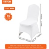 image:imageVEVOR Chair Covers Polyester Spandex Chair Cover Stretch Slipcovers for Wedding Party Dining Banquet FlatFront Chair Covers Whitea 53PCSWhiteb