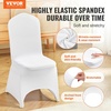 image:imageVEVOR Chair Covers Polyester Spandex Chair Cover Stretch Slipcovers for Wedding Party Dining Banquet FlatFront Chair Covers Whitea 53PCSWhiteb