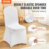 image:imageVEVOR Chair Covers Polyester Spandex Chair Cover Stretch Slipcovers for Wedding Party Dining Banquet FlatFront Chair Covers Whitea 53PCSWhiteb