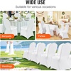 image:imageVEVOR Chair Covers Polyester Spandex Chair Cover Stretch Slipcovers for Wedding Party Dining Banquet FlatFront Chair Covers Whitea 53PCSWhiteb