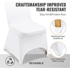 image:imageVEVOR Chair Covers Polyester Spandex Chair Cover Stretch Slipcovers for Wedding Party Dining Banquet FlatFront Chair Covers Whitea 53PCSWhiteb