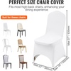 image:imageVEVOR Chair Covers Polyester Spandex Chair Cover Stretch Slipcovers for Wedding Party Dining Banquet FlatFront Chair Covers Whitea 53PCSWhiteb