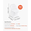 image:imageVEVOR Chair Covers Polyester Spandex Chair Cover Stretch Slipcovers for Wedding Party Dining Banquet FlatFront Chair Covers Whitea 53PCSWhitec