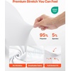 image:imageVEVOR Chair Covers Polyester Spandex Chair Cover Stretch Slipcovers for Wedding Party Dining Banquet FlatFront Chair Covers Whitea 53PCSWhitec