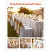 image:imageVEVOR Chair Covers Polyester Spandex Chair Cover Stretch Slipcovers for Wedding Party Dining Banquet FlatFront Chair Covers Whitea 53PCSWhitec