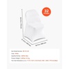 image:imageVEVOR Chair Covers Polyester Spandex Chair Cover Stretch Slipcovers for Wedding Party Dining Banquet FlatFront Chair Covers Whitea 53PCSWhitec