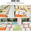 image:imageVEVOR Chair Covers Polyester Spandex Chair Cover Stretch Slipcovers for Wedding Party Dining Banquet FlatFront Chair Covers Whitea 53PCSWhitec