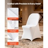 image:imageVEVOR Chair Covers Polyester Spandex Chair Cover Stretch Slipcovers for Wedding Party Dining Banquet FlatFront Chair Covers Whitea 53PCSWhitec
