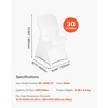 image:imageVEVOR Chair Covers Polyester Spandex Chair Cover Stretch Slipcovers for Wedding Party Dining Banquet FlatFront Chair Covers Whitea 53PCSWhitecxl