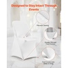 image:imageVEVOR Chair Covers Polyester Spandex Chair Cover Stretch Slipcovers for Wedding Party Dining Banquet FlatFront Chair Covers Whitea 53PCSWhitecxl