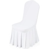 image:imageVEVOR Chair Covers Polyester Spandex Chair Cover Stretch Slipcovers for Wedding Party Dining Banquet FlatFront Chair Covers Whitea 53PCSWhited