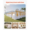 image:imageVEVOR Chair Covers Polyester Spandex Chair Cover Stretch Slipcovers for Wedding Party Dining Banquet FlatFront Chair Covers Whitea 53PCSWhited