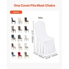 image:imageVEVOR Chair Covers Polyester Spandex Chair Cover Stretch Slipcovers for Wedding Party Dining Banquet FlatFront Chair Covers Whitea 53PCSWhited