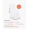 image:imageVEVOR Chair Covers Polyester Spandex Chair Cover Stretch Slipcovers for Wedding Party Dining Banquet FlatFront Chair Covers Whitea 53PCSWhited