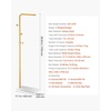 image:imageVEVOR Coat Rack Freestanding Coats Tree Stand with Stable Marble Base amp 6 Hooks Free Standing Hall Coat Rack for Entryway Bedroom Office Living Room Modern Clothes Hanger for Coats Hats Bags7Shaped