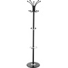 image:imageVEVOR Coat Rack Freestanding Coats Tree Stand with Stable Marble Base amp 6 Hooks Free Standing Hall Coat Rack for Entryway Bedroom Office Living Room Modern Clothes Hanger for Coats Hats Bagswith Umbrella Holder