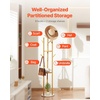 image:imageVEVOR Coat Rack Freestanding Coats Tree Stand with Stable Marble Base amp 6 Hooks Free Standing Hall Coat Rack for Entryway Bedroom Office Living Room Modern Clothes Hanger for Coats Hats Bagswith Storage Board