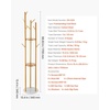 image:imageVEVOR Coat Rack Freestanding Coats Tree Stand with Stable Marble Base amp 6 Hooks Free Standing Hall Coat Rack for Entryway Bedroom Office Living Room Modern Clothes Hanger for Coats Hats Bagswith Storage Board