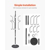 image:imageVEVOR Coat Rack Freestanding Coats Tree Stand with Stable Marble Base amp 6 Hooks Free Standing Hall Coat Rack for Entryway Bedroom Office Living Room Modern Clothes Hanger for Coats Hats BagsHook