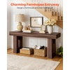 image:imageVEVOR Console Table 63 Inch Entryway Table with Storage Wooden Rectangle Hallway Table Narrow Sofa Table Behind The Couch Console Tables for Entryway Hallway Living Room NaturalBrown