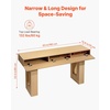 image:imageVEVOR Console Table 63 Inch Entryway Table with Storage Wooden Rectangle Hallway Table Narrow Sofa Table Behind The Couch Console Tables for Entryway Hallway Living Room NaturalNatural