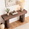 image:imageVEVOR Console Table 63 Inch Entryway Table with Storage Wooden Rectangle Hallway Table Narrow Sofa Table Behind The Couch Console Tables for Entryway Hallway Living Room NaturalBrown