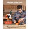 image:imageVEVOR Electric Hand Planer 314Inch Cut Width 7Amp 14500 RPM Corded Power Handheld Planer for Wood with Adjustable Cut Depth 2 Blades for Woodworking Wood Chamfer DIY Smooth Finish Carpentry
