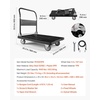 image:imageVEVOR Foldable Push Cart Dolly 660 lbs Load Capacity Folding Platform Truck with Swivel Wheels Moving Platform Hand Truck Flatbed Cart Space Saving Push Handle for Easy Storage 354 x 343 x 24 in352 x 234 x 335 in 895 x 595 x 850 mm