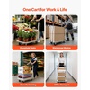 image:imageVEVOR Foldable Push Cart Dolly 660 lbs Load Capacity Folding Platform Truck with Swivel Wheels Moving Platform Hand Truck Flatbed Cart Space Saving Push Handle for Easy Storage 354 x 343 x 24 in290 x 189 x 325 in  735 x 480 x 825 mm