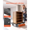 image:imageVEVOR Foldable Push Cart Dolly 660 lbs Load Capacity Folding Platform Truck with Swivel Wheels Moving Platform Hand Truck Flatbed Cart Space Saving Push Handle for Easy Storage 354 x 343 x 24 in352 x 234 x 335 in 895 x 595 x 850 mm