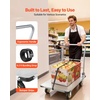 image:imageVEVOR Foldable Push Cart Dolly 660 lbs Load Capacity Folding Platform Truck with Swivel Wheels Moving Platform Hand Truck Flatbed Cart Space Saving Push Handle for Easy Storage 354 x 343 x 24 in354 x 236 x 354 in 900 x 600 x 900 mm