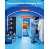 image:imageVEVOR Inflatable Paint Booth 23 x 13 x 9 ft Portable Spray Booth with 480W750W Blowers Large Filter Cotton Changing Area Arched Roof Painting Tent for ATV Motorcycle Medium Furniture Blue