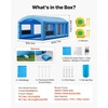 image:imageVEVOR Inflatable Paint Booth 23 x 13 x 9 ft Portable Spray Booth with 480W750W Blowers Large Filter Cotton Changing Area Arched Roof Painting Tent for ATV Motorcycle Medium Furniture Blue