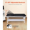 image:imageVEVOR Medical Exam Table 500LBS Loading Medical Examination Bed with 040 Adjustable Backrest Physical Therapy Exam Table with Storage Shelf amp Paper Roll Dispenser for Hospital Clinic Rehab Center