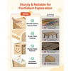 image:imageVEVOR Montessori Weaning Table and Chair Set Wooden Kids Table and Chair Set for Toddlers 15 Step Stool with Whiteboard and 3 Heights Adjustable Easy to Clean for Eating Drawing Reading PlayingNatural Wood