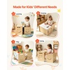 image:imageVEVOR Montessori Weaning Table and Chair Set Wooden Kids Table and Chair Set for Toddlers 15 Step Stool with Whiteboard and 3 Heights Adjustable Easy to Clean for Eating Drawing Reading PlayingNatural Wood