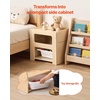 image:imageVEVOR Montessori Weaning Table and Chair Set Wooden Kids Table and Chair Set for Toddlers 15 Step Stool with Whiteboard and 3 Heights Adjustable Easy to Clean for Eating Drawing Reading PlayingNatural